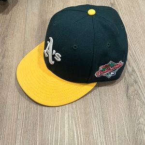 New Era Fitted Cap Oakland A’s 1989 World Series Side Patch size 7 1/8